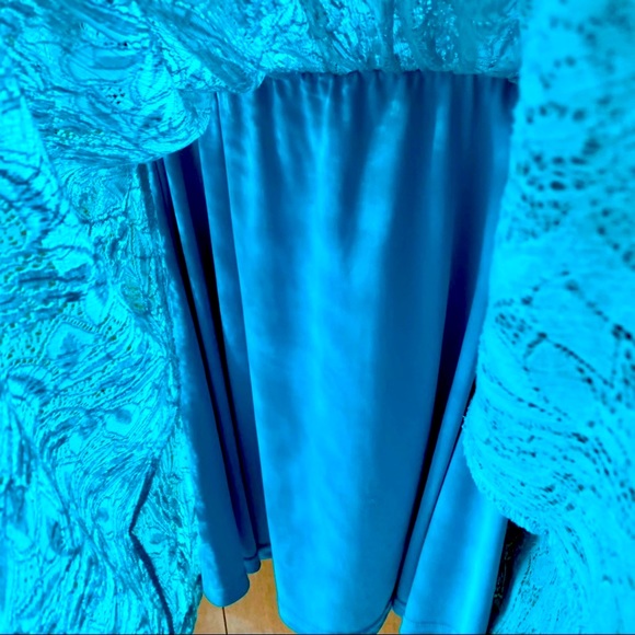 REMAIN Lace Dress Turquoise size M - Picture 5 of 14